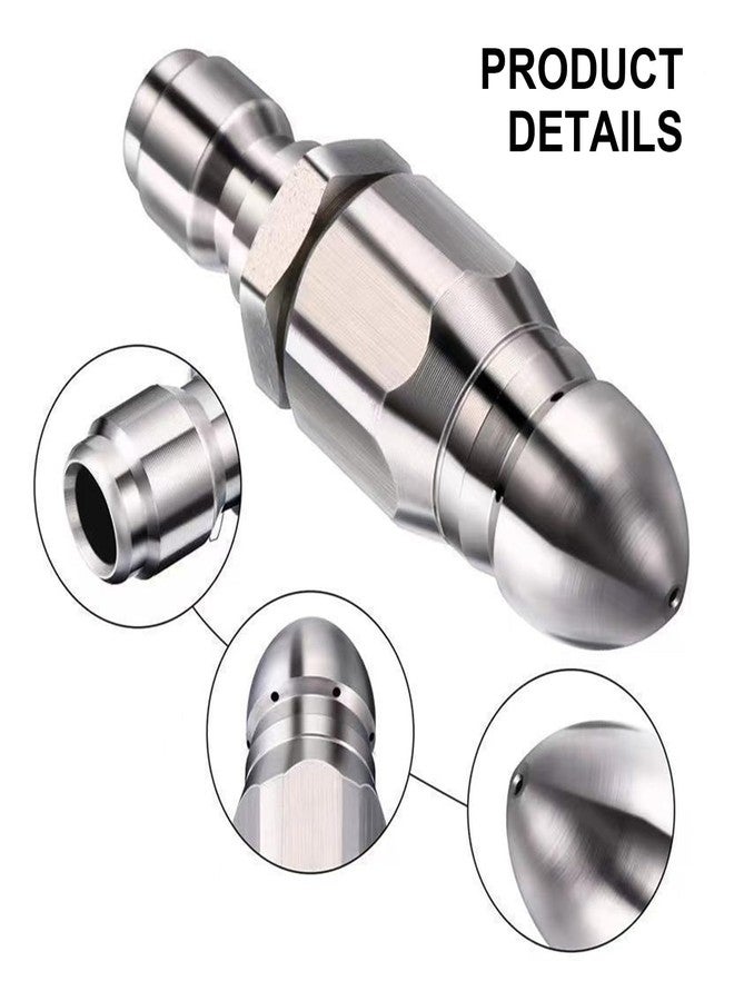 piercing Drain Cleaning Tool, Nozzle for Pressure Washer, Quick Connector for Pressure Washer, Effective Sewer Line Cleaning and Pipe Maintenance Solution, 1/4 Inch Quick Connect - Image 3